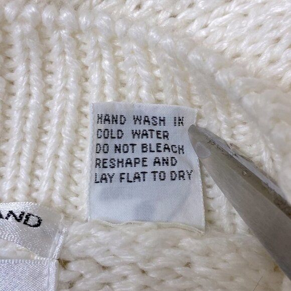 Vintage Jason Maxwell Hand Knit Grandma  Sweater L - Picture 7 of 9